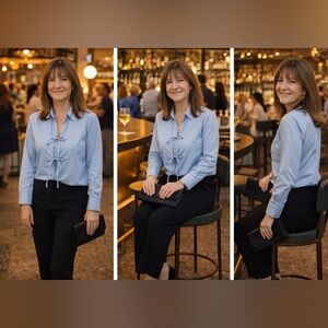 Abercrombie & Fitch Sky Blue Blouse
